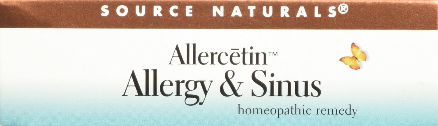 Source Naturals Allercetin Allergy & Sinus, Homeopathic Tablets, 48 tablets