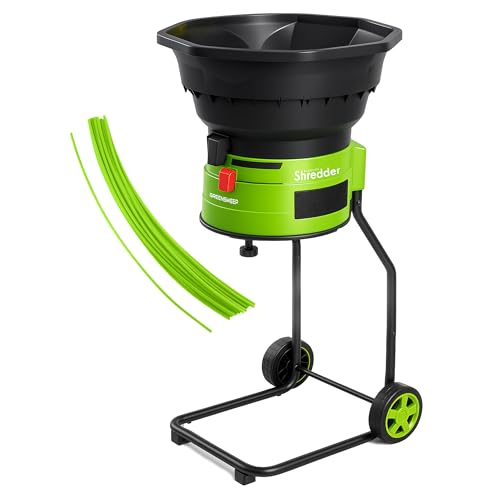 XL Bladeless Leaf Shredder & Mulcher | Powerful 15 Amp, 9,000RPM Motor for 18:1 Reduction Ratio