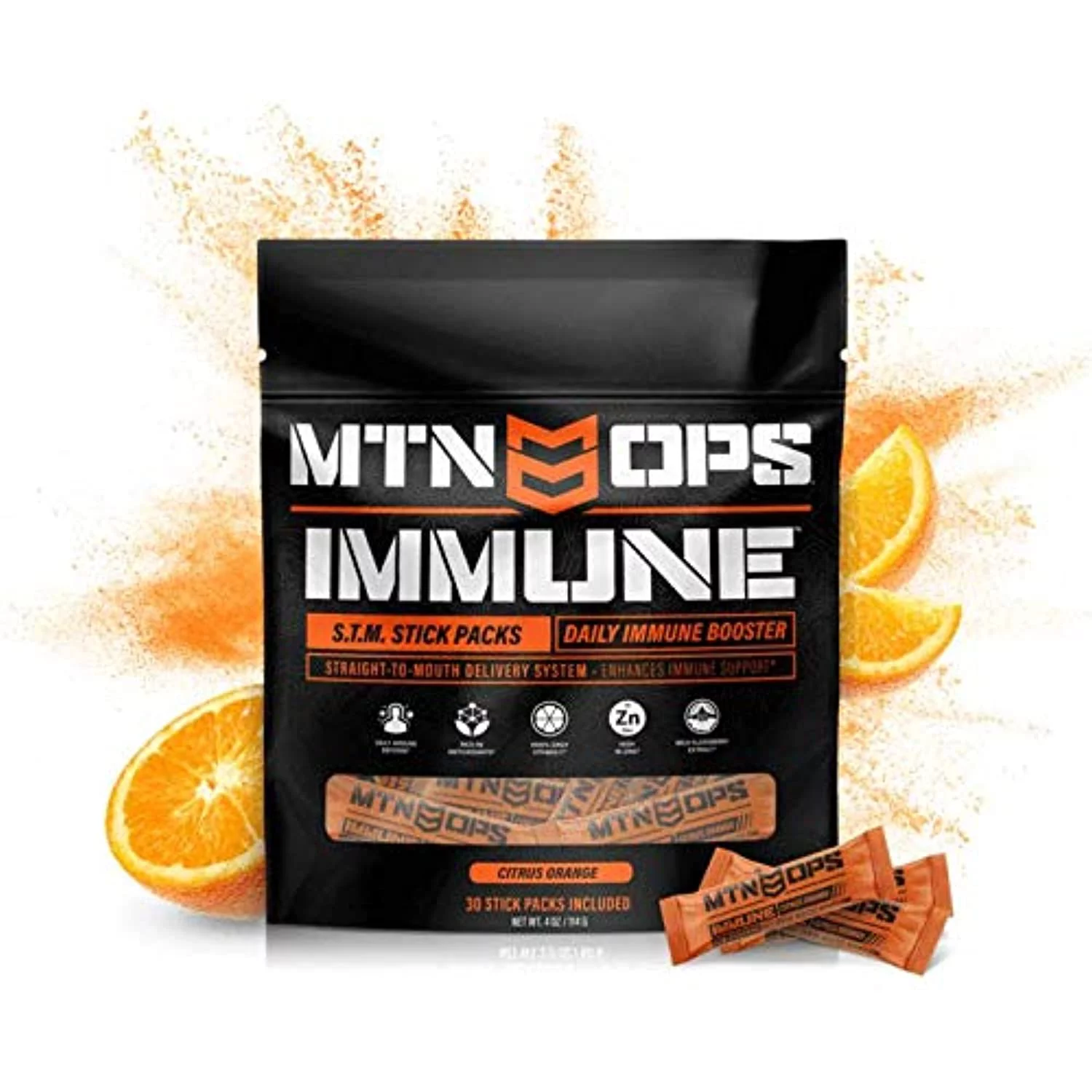 MTN OPS Daily STM Immune Booster - Citrus Orange 30 Pouch