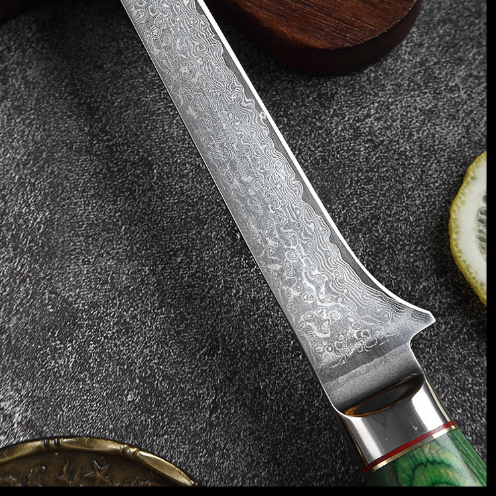 Damascus Steel Boning and Fillet Knife - 5.5-inch