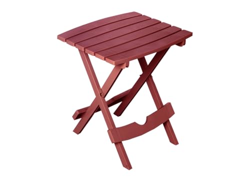 Adams Manufacturing 8500-26-3700 Plastic Quik-Fold® Side Table, Cherry Red