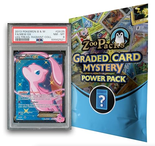 Zoo Packs Mystery Treasures Graded Card Pack Beginner Edition | 1 Graded Card + 1 Booster Pack | Compatible with Pokemon Cards