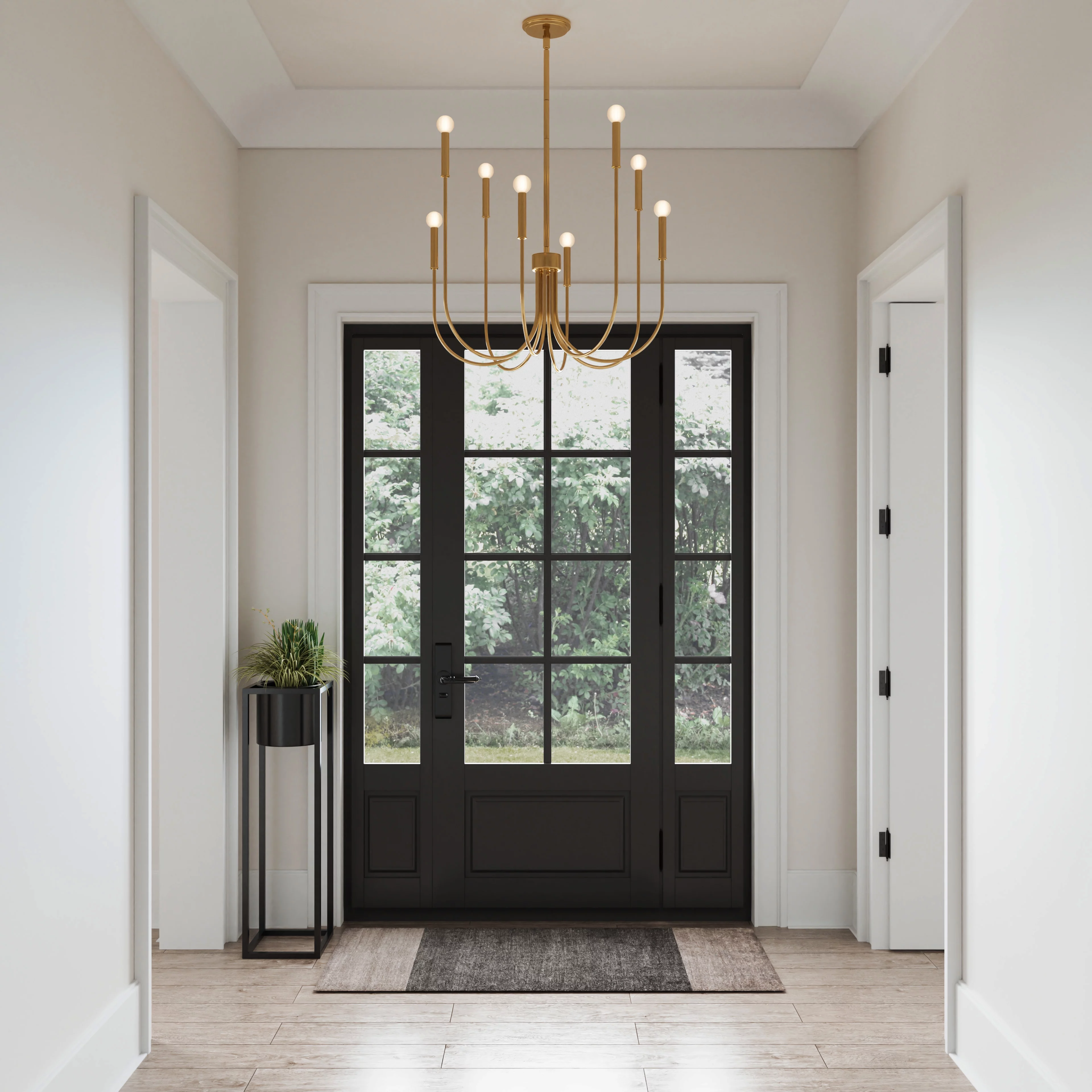 Elk Home 28-Inch Wide Ulla Chandelier, Transitional, Gold