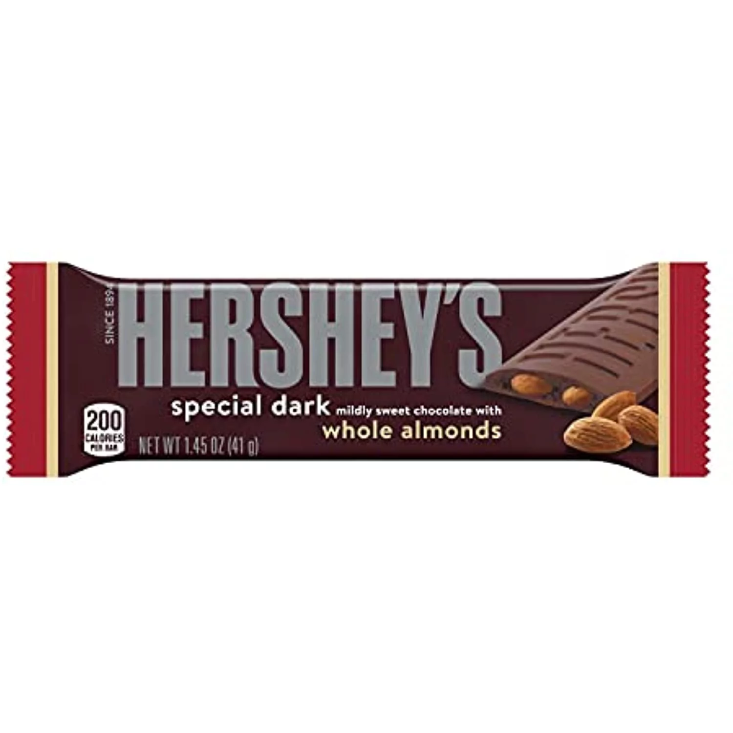 Hersheys Special Dark Mildly Sweet Dark Chocolate Candy, Individually Wrapped, 1.45 Oz Bar