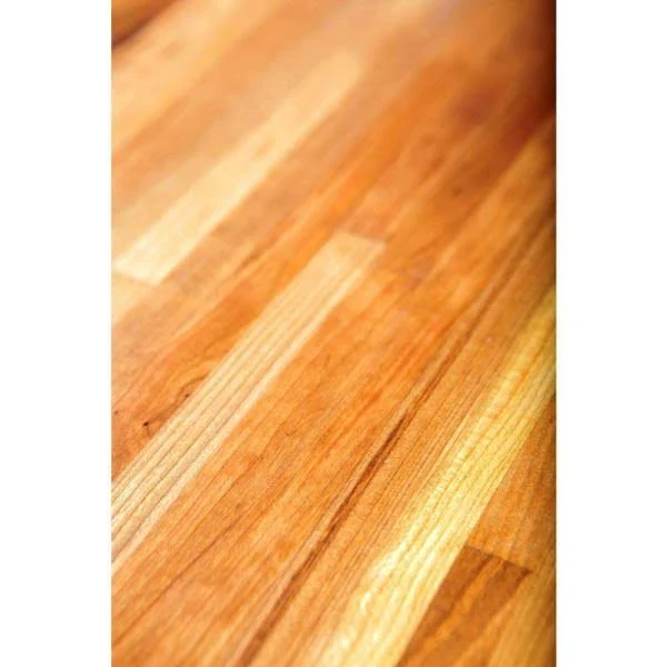 American Hardwood Industries Unfinished Cherry 8 ft. L x 25 in. D x 1.5 in. T Butcher Block Countertop
