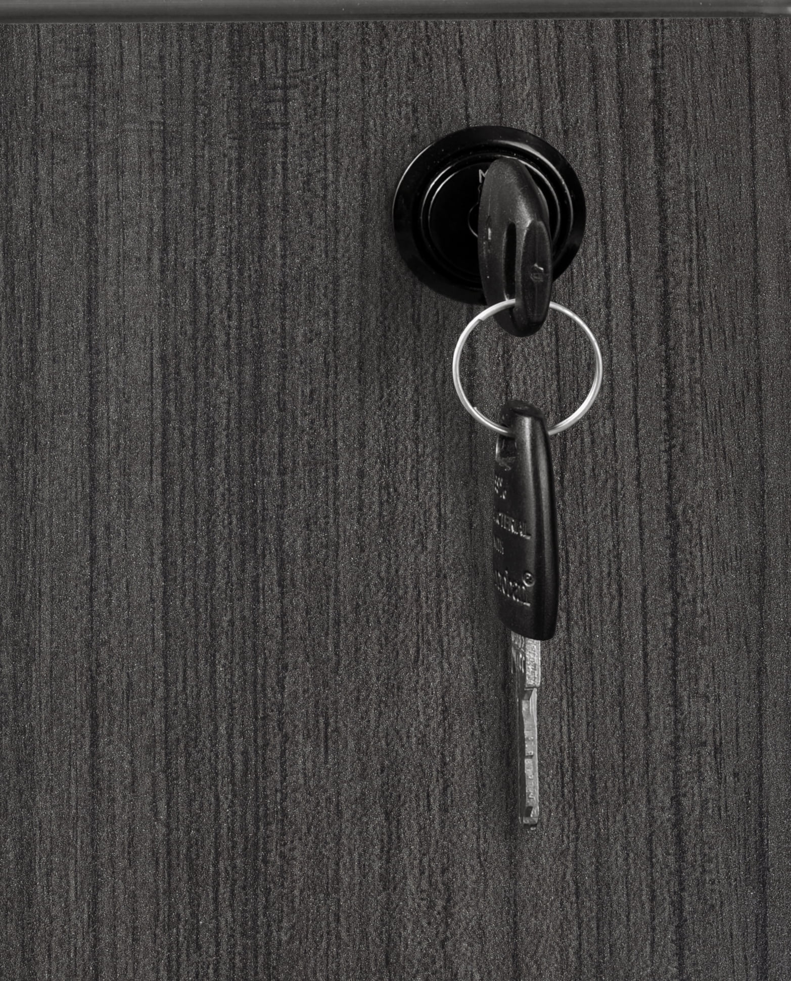 Romig Legacy 71 x 35 in. Bow Front Office Desk with Double Pedestal Drawer Unit- Ash Grey