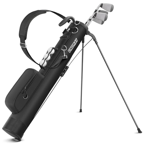 Findway Golf Stand Bag, Small Golf Bag for The Driving Range, Par 3 and Executive Courses, Lightweight Golf Club Carry Bag with Ball Holder and Pockets for Men Women