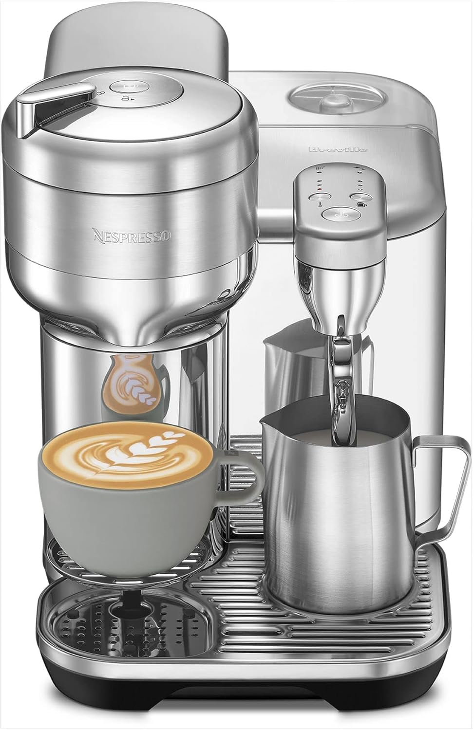 Nespresso Vertuo Creatista Coffee and Espresso Maker by Breville, Brushed Stainless Steel