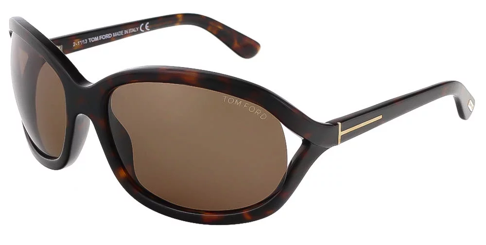 Tom Ford FT0278/S 52J Vivienne Dark Havana Oval Sunglasses