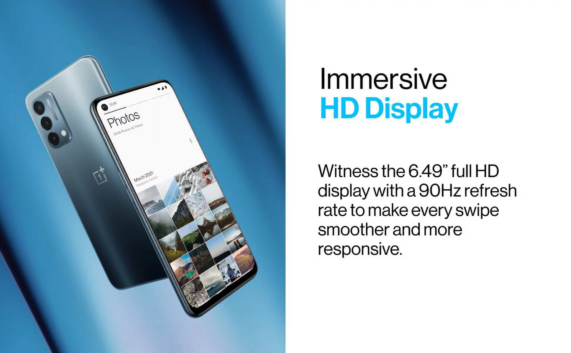 Restored OnePlus Nord N200 5G 64GB Quantum Blue Unlocked Smartphone (Refurbished)