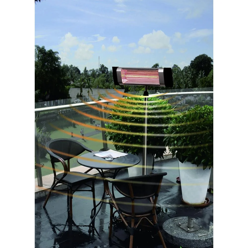 Westinghouse Infrared Electric Outdoor Heater, Pole Mounted, Silver, 1500W