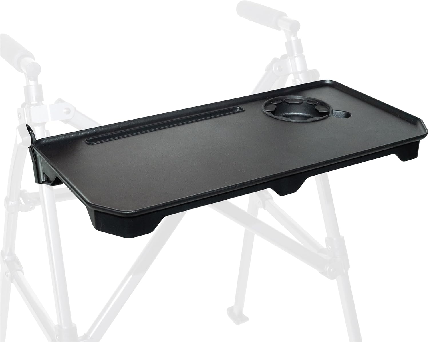 Stander Walker Tray Table, Mobility Walker Tray Accessory for Walkers and Rollators with Cup Holder, Tool-free Assembly, Multipurpose Tray for Eating, Crafts, Laptop