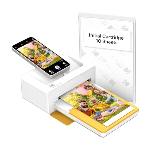 KODAK Dock Plus 4PASS Instant Photo Printer, 4x6 inches, 90 Sheets Bundle
