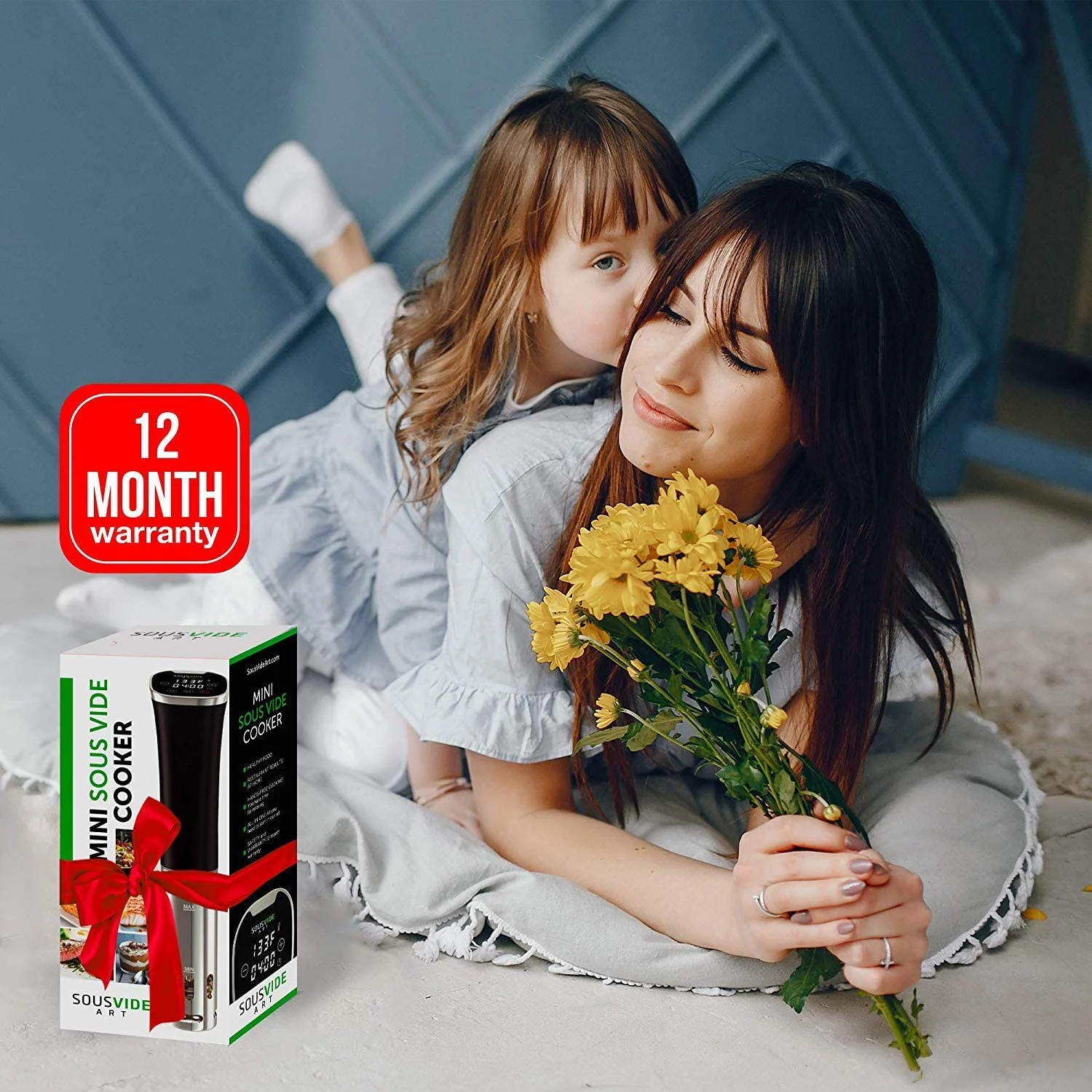 Sous Vide Cooker Kit ALL-IN-ONE - Sous Vide Machine 800W, 120V with Accurate Temperature Digital Timer, 30 Sous Vide Bags, Sous Vide Clips, Vacuum Pump, Cookbook with Recipes