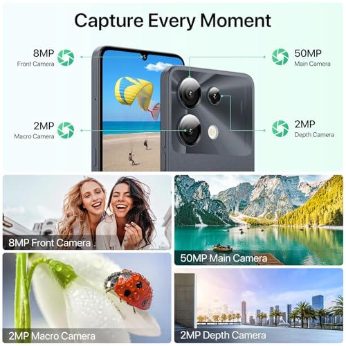 UMIDIGI G9 5G Cell Phone, Android 14 Unlocked Phones, 12(6+6) GB +128GB/1TB TF Expand, 5G Dual SIM, 50MP Camera, 6.75
