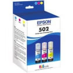 EPSON T502 EcoTank Genuine Ink Ultra-high Capacity Bottle Color Combo Pack