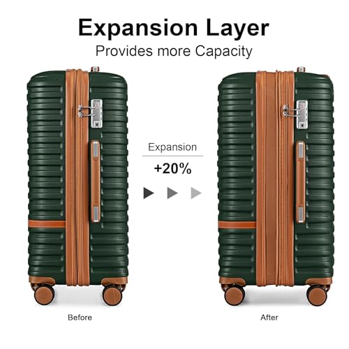 Joyway Expandable Carry on Luggage Sets Airline Approved, Lightweight Hard Shell 20 Inch Carry-on Suitcase with Spinner Wheels