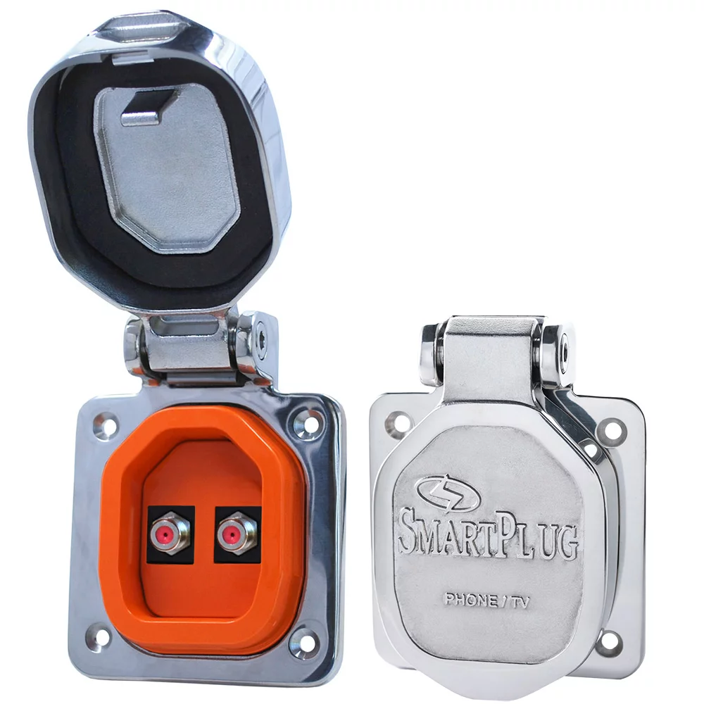 Smart Plug BDCOAXCC TV & Internet Connector - Double Stainless Steel