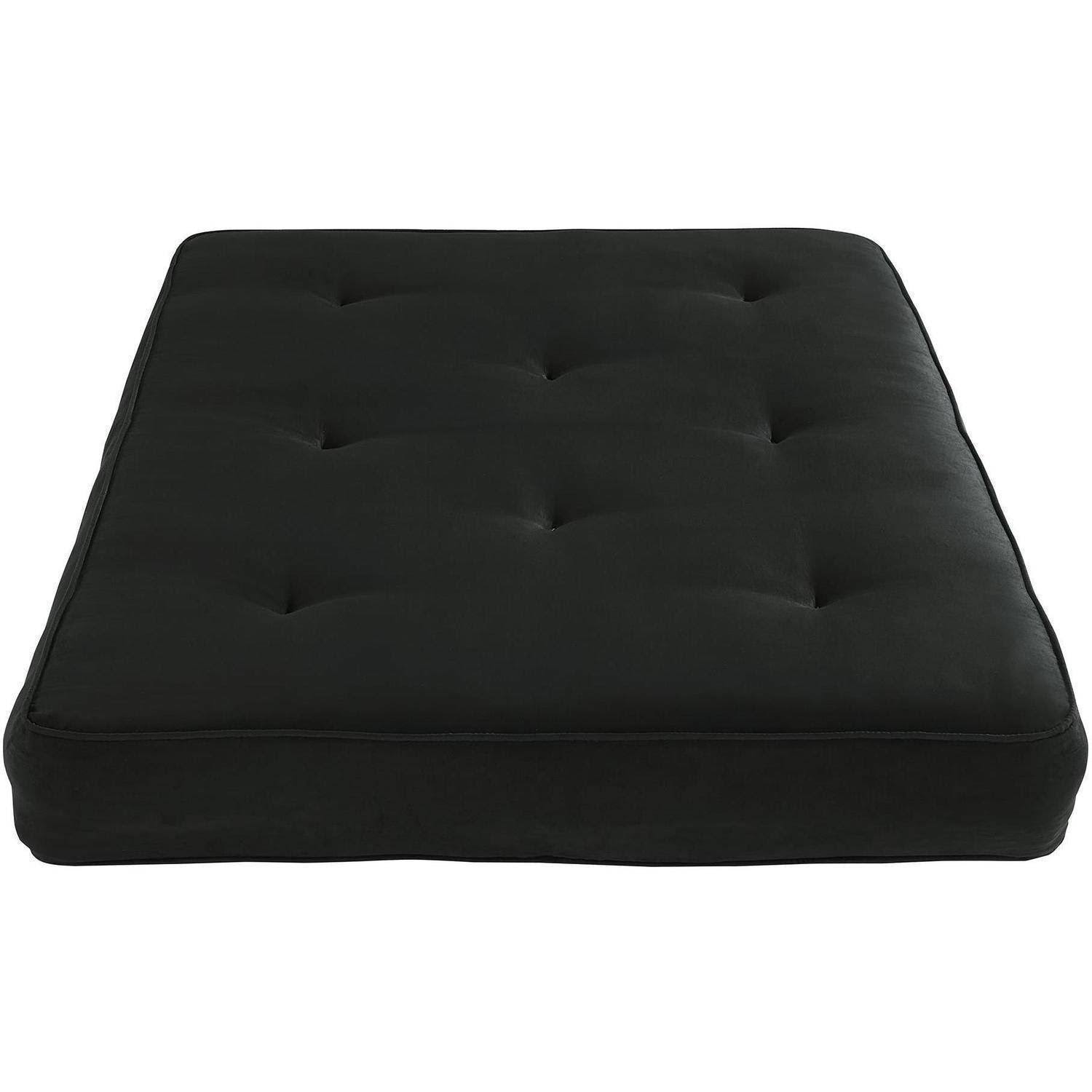DHP 8-Inch Independently Encased Coil Futon Mattress Full Size Black