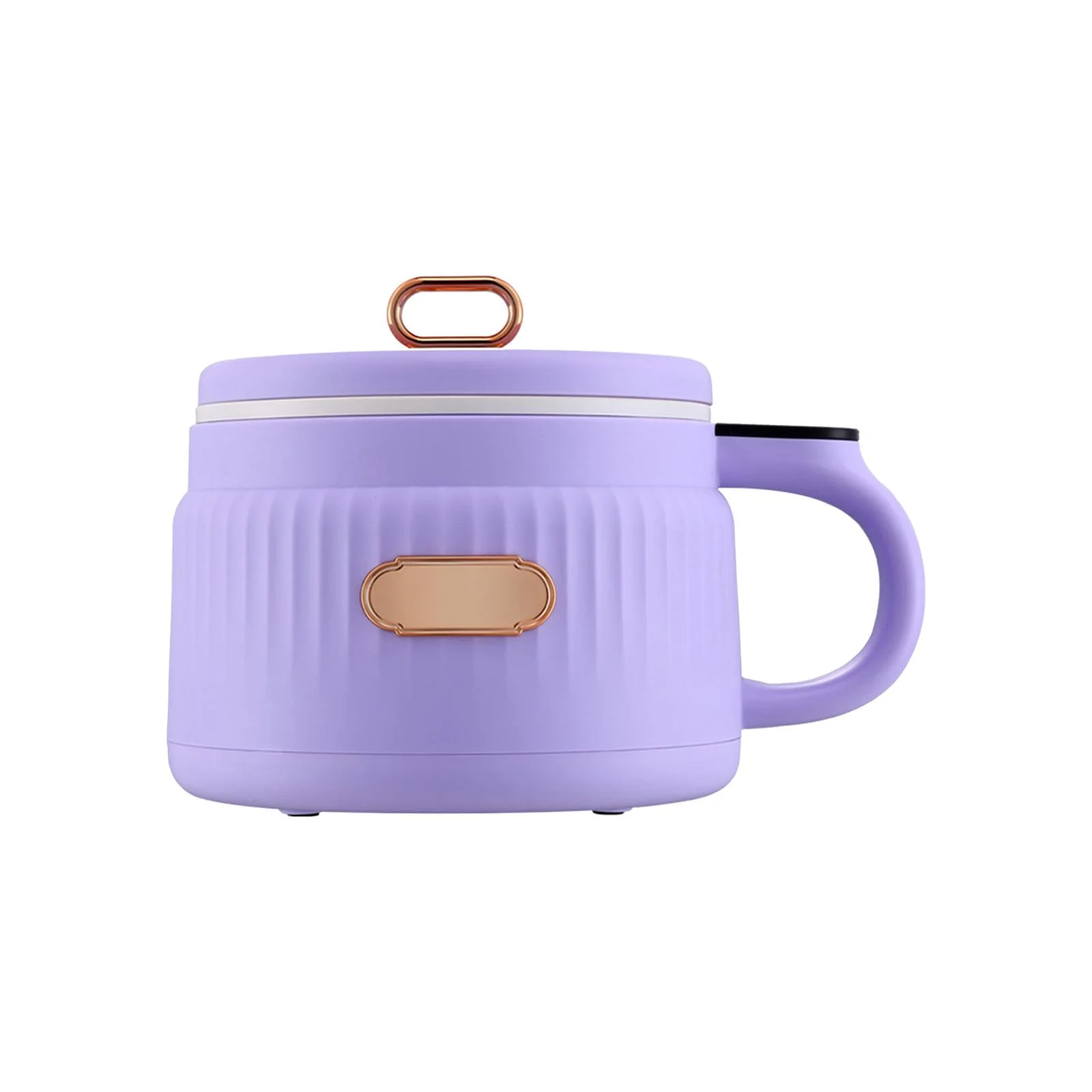 kowaku Small Rice Cooker Electric Pot 1.6L Electric Cooker 110V Nonstick Noodle Cooker for 1-3 People Camping Cooking Soup Dormitory Violet