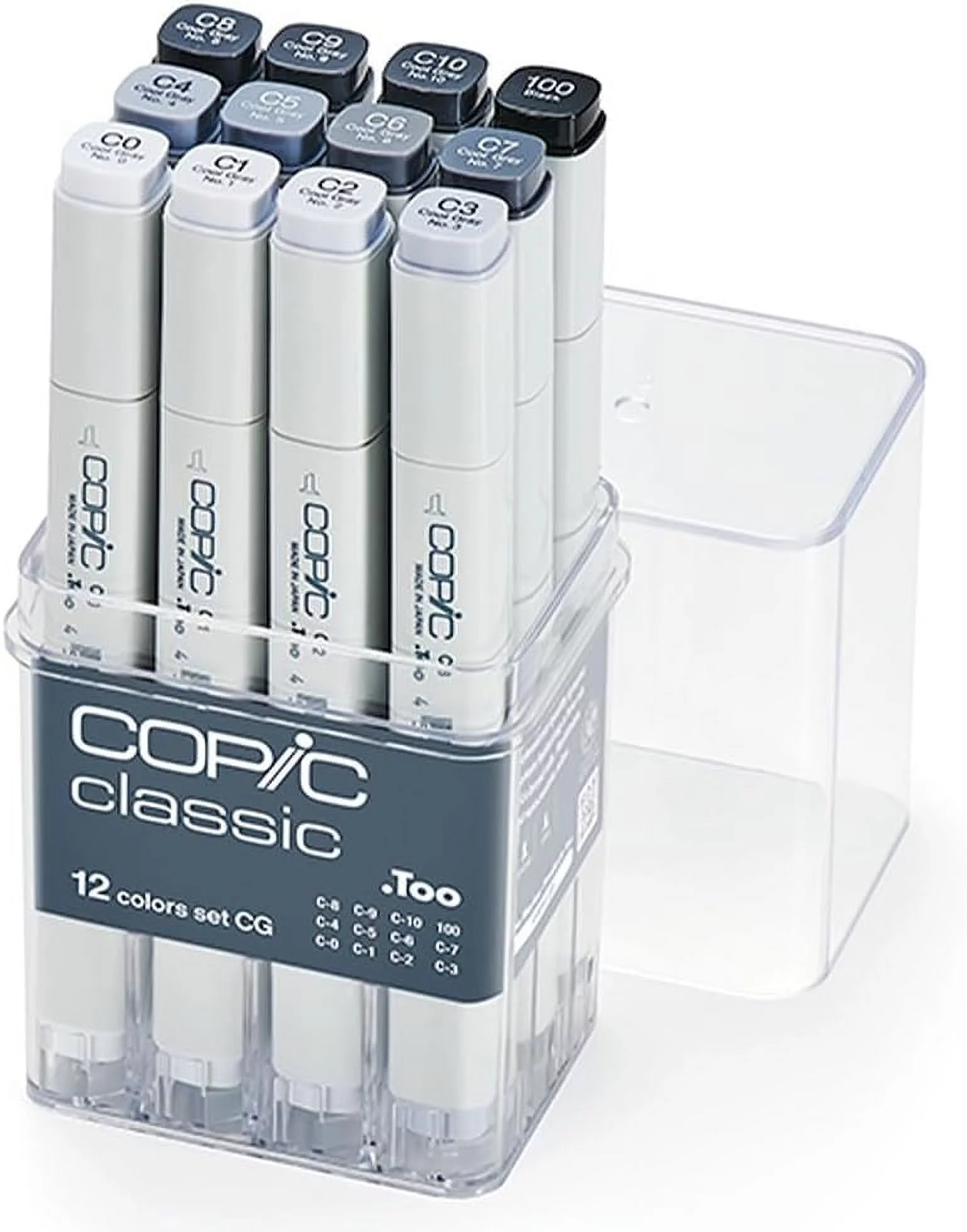 Alcohol-Based Markers, 12Pc Set, Cool Gray (New Ver.)