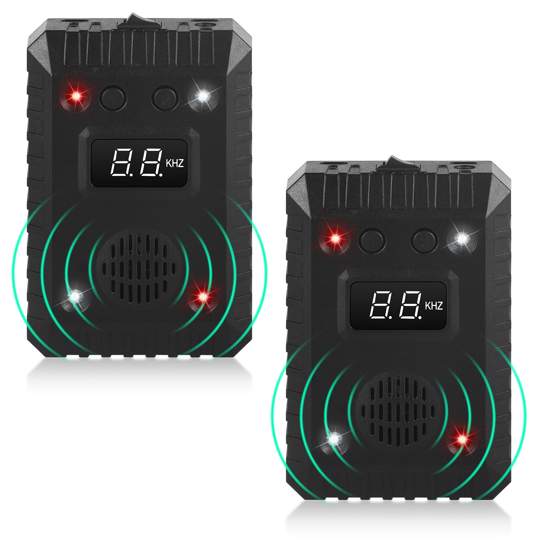 G·PEH 2 Pack Under Hood Rodent Repeller Ultrasonic Rodent Repellent for Car Engines, Mouse Deterrent Keep Animal Away from Car with Ultrasound and LED Flashlights Rodent Defense Vehicle Protection