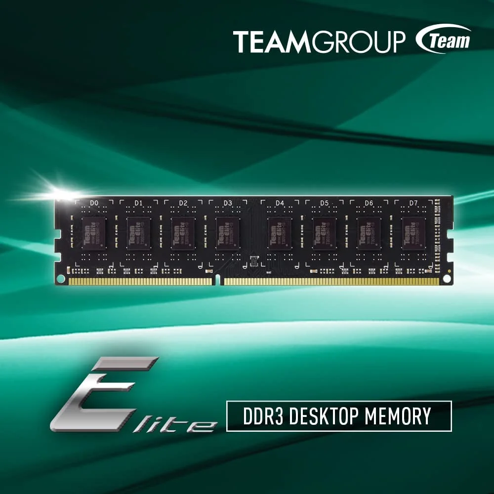 Elite DDR3 8GB Single 1600MHz (PC3-12800) CL11 Unbuffered Non-ECC 1.5V UDIMM 240 Pin PC Computer Desktop
