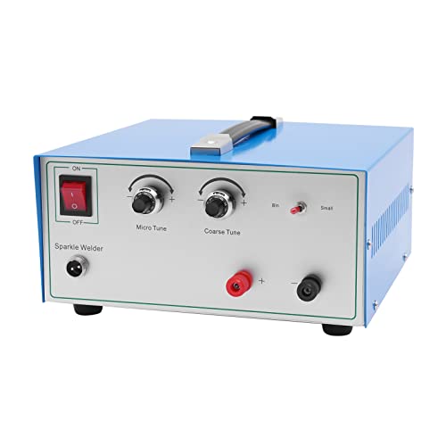 Jewelry Spot Welder, Pulse Sparkle Spot Welder 110V 80A Portable Spot Welding Machine with Handle DIY Spot Welding Tool for Gold K gold Silver Platinum Steel