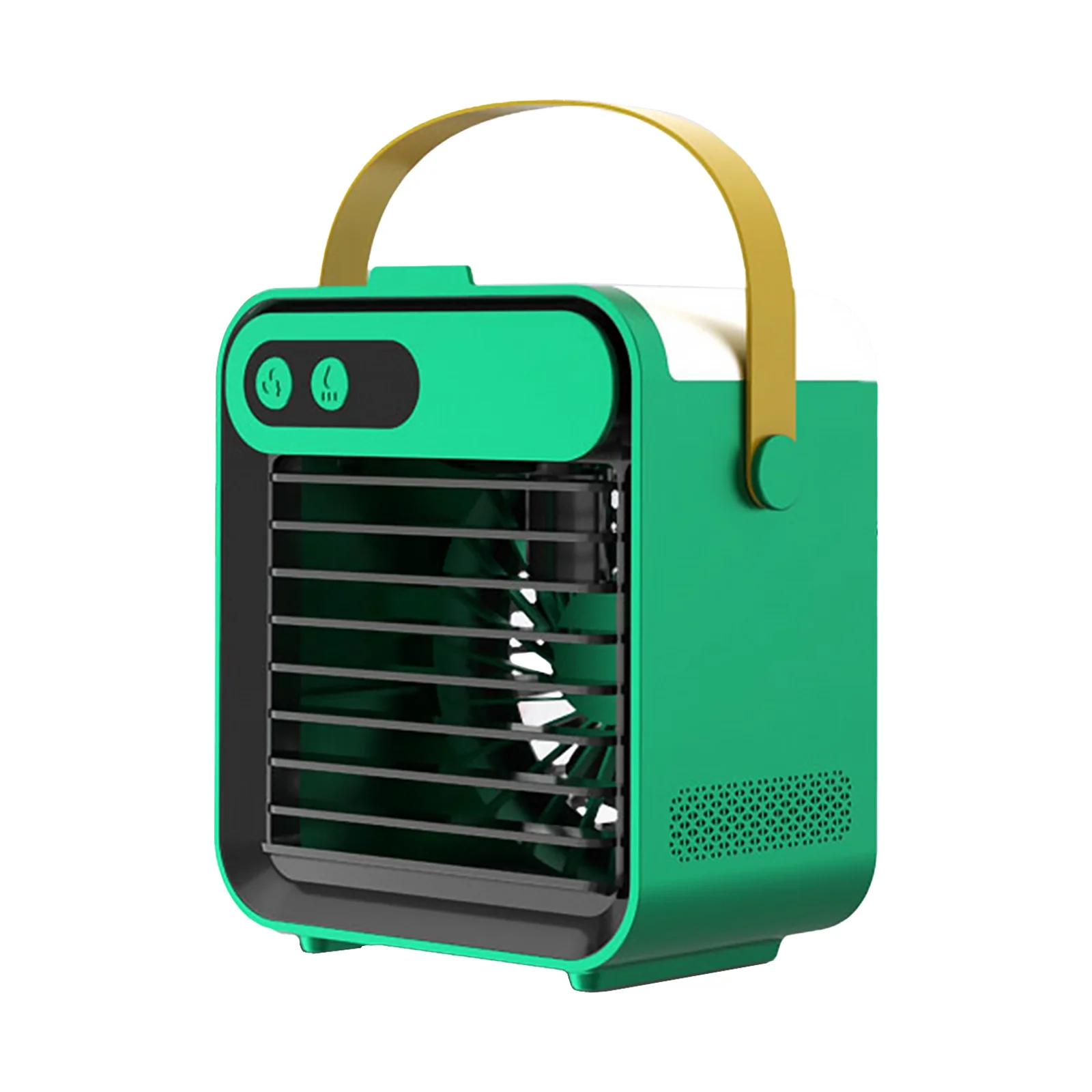 Htovila Air Conditioner Fan With Phone Holder Mirror Cooling Air Cooler 180mL Space Cooler 3 Speeds USB Air Cooler Fan Convenient Handle for Home Office