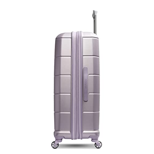 American Tourister Stratum 2.0 Expandable Hardside Luggage with Spinner Wheels, Purple Haze, Carry-on