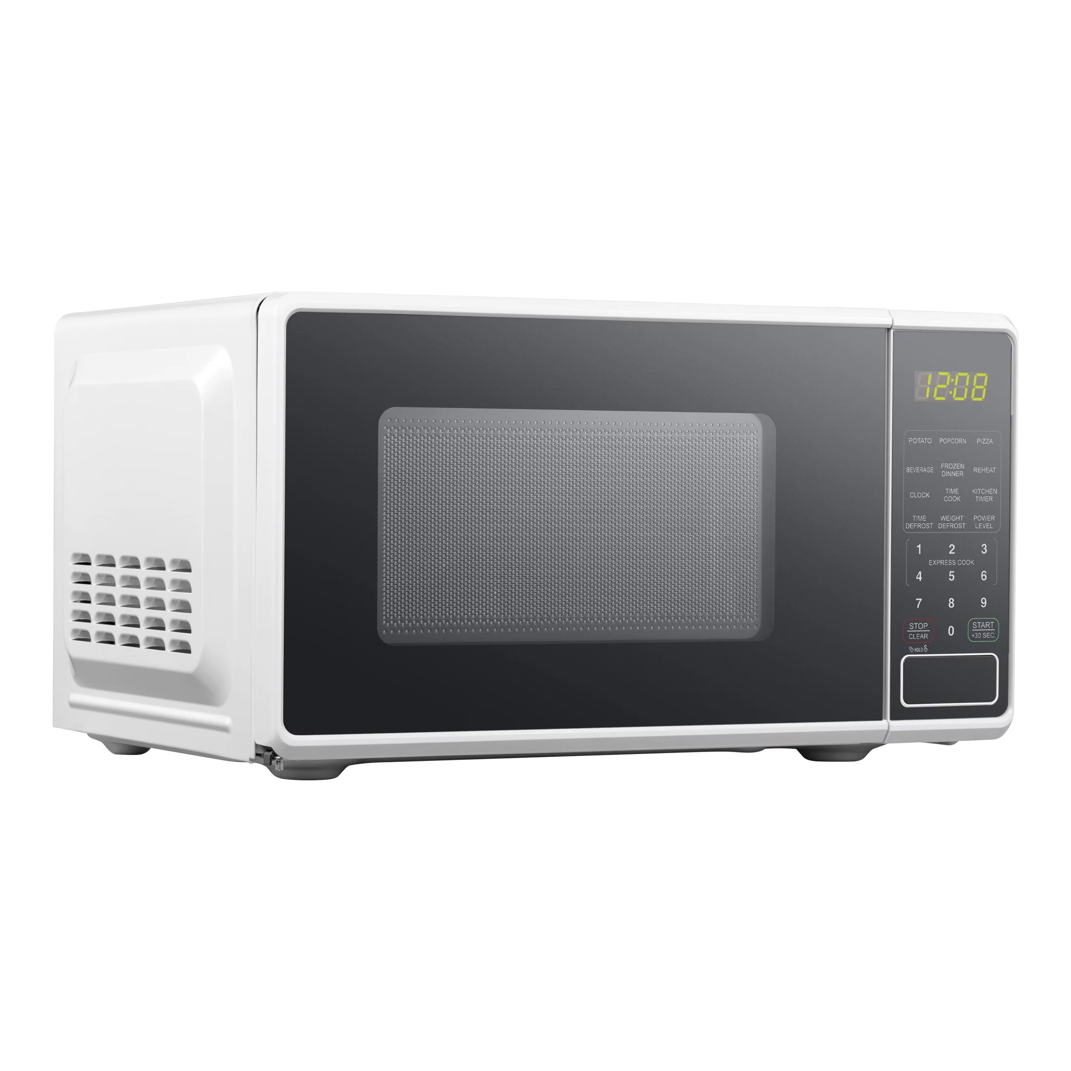 Mainstays 0.7 Cu ft Countertop Microwave Oven, 700 Watts, White, New