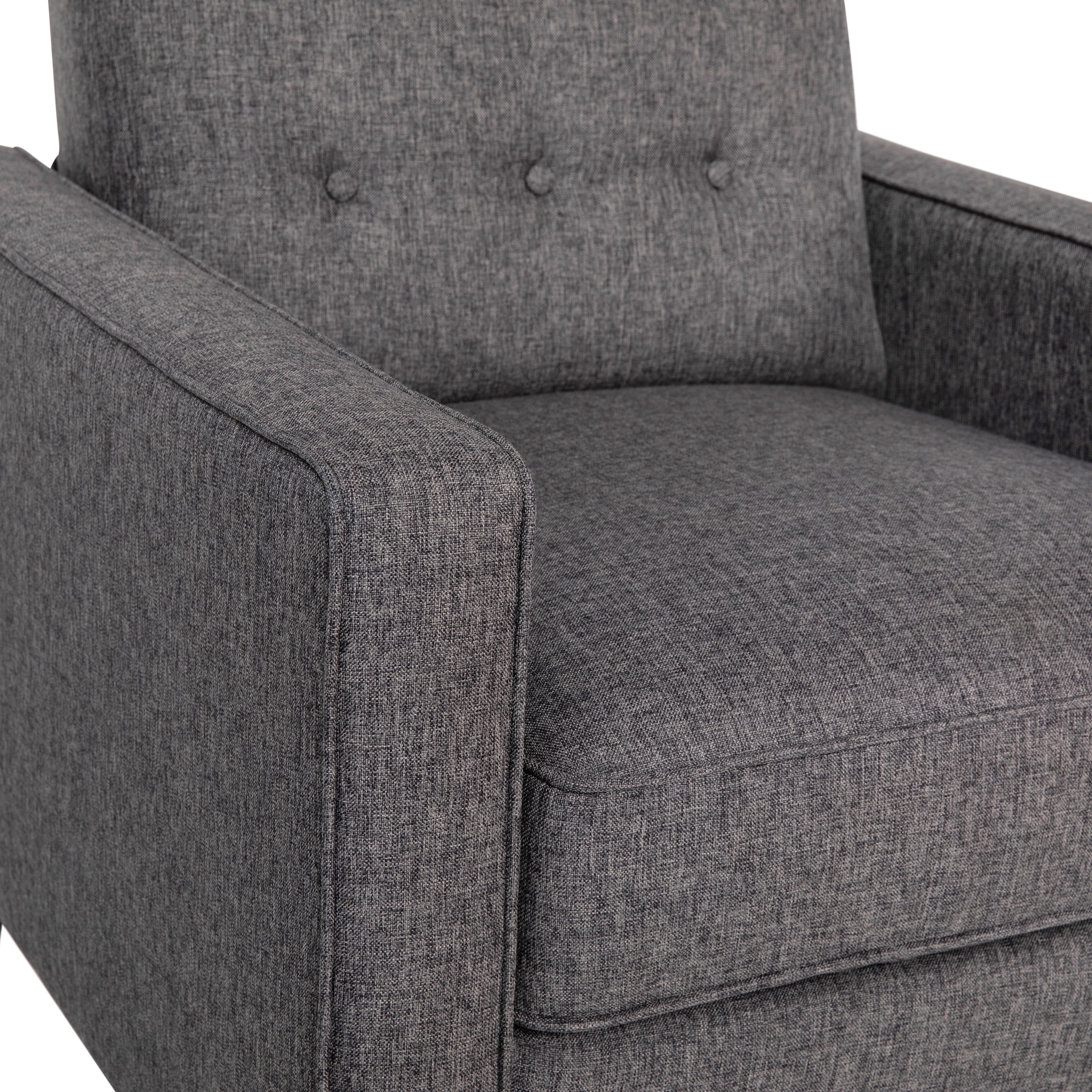 Flash Furniture Ezra Ezra Fabric Push Back Recliner, Gray