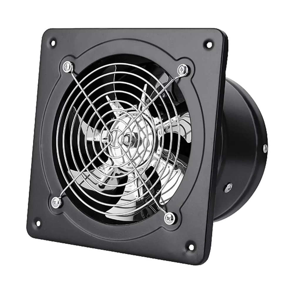 6 Inch Exhaust Fan,Wall Mounted Vent Fans,Ventilation Extractor Fan 110V Wall-Mounted Square Blower for Kitchen,Bathroom,laundry room
