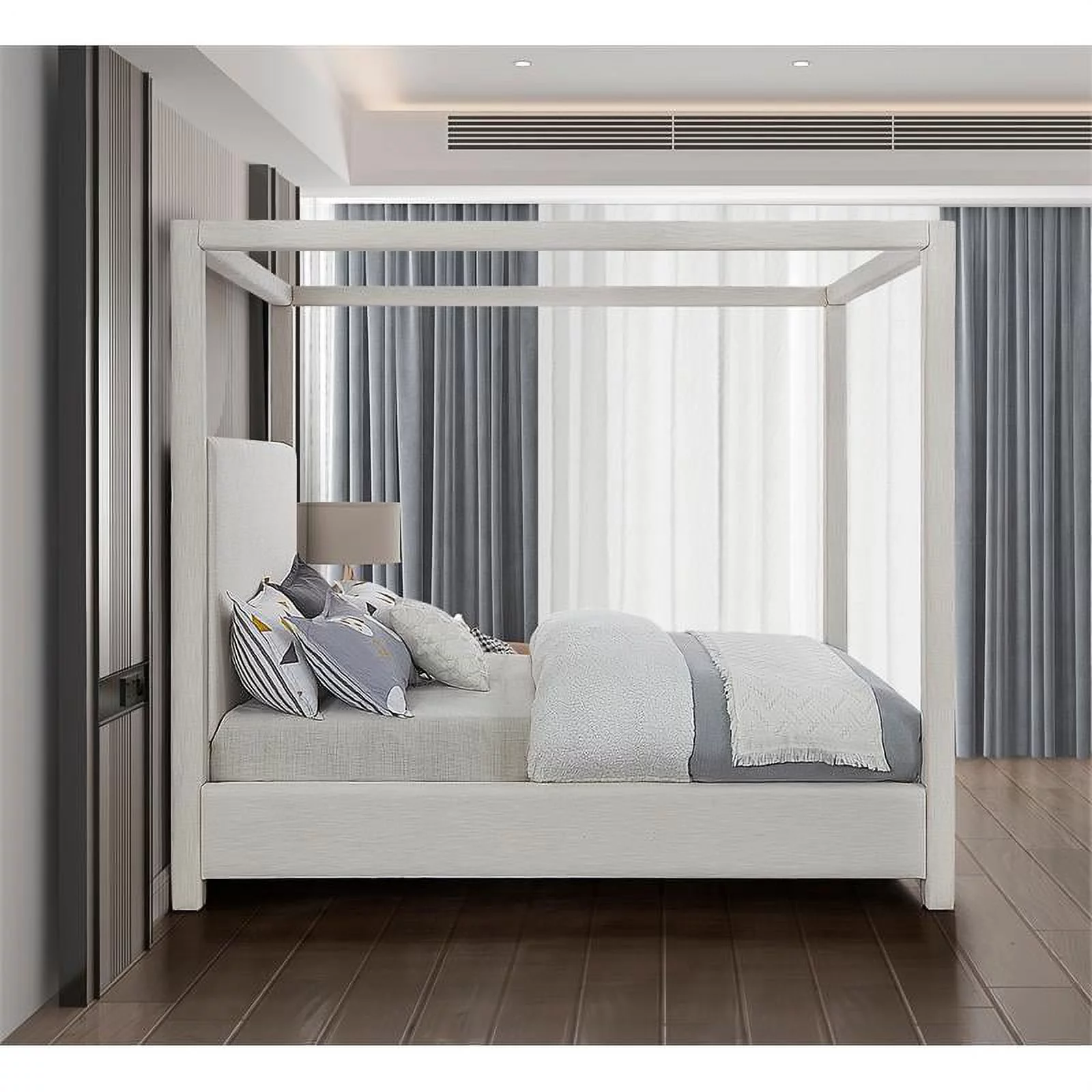 Meridian Furniture Emerson Cream King Bed