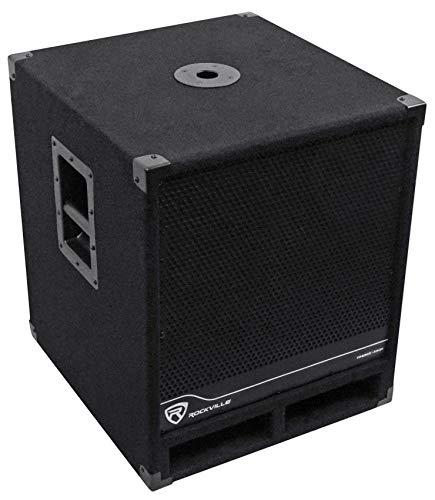Rockville RBG15S 1600w Active Powered PA Subwoofer w/DSP + Limiter Pro/DJ, 15 inch, Black