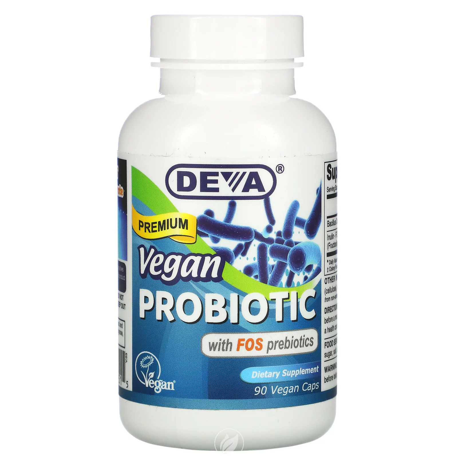 Vegan Probiotic 90 Caps by Deva Vegan Vitamins, Pack of 2