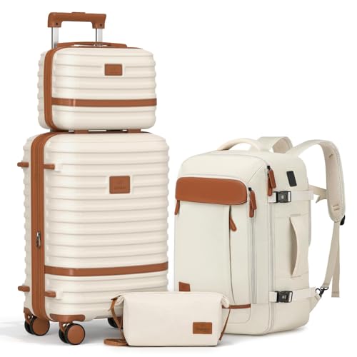 Joyway Expandable Carry on Luggage Sets Airline Approved, Lightweight Hard Shell 20 Inch Carry-on Suitcase with Spinner Wheels