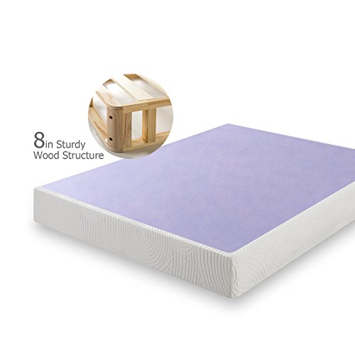 ZINUS Edgar 4 Inch Wood Box Spring, Mattress Foundation, Sturdy Wood Structure, Low Profile, Easy Assembly, King