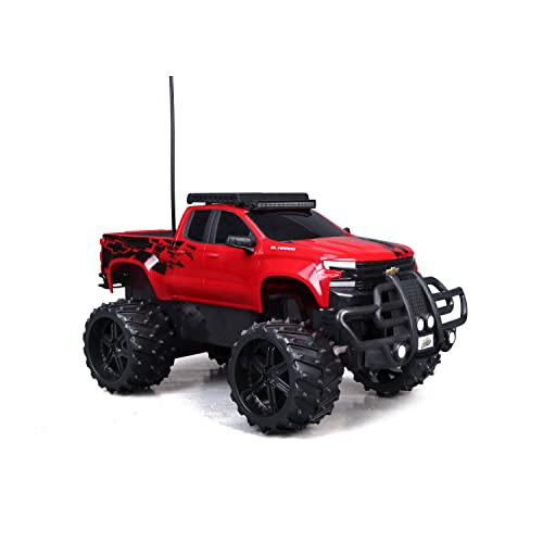 Maisto Tech R/C 1:16 Scale 2.4 GHz Off Road 2019 Chevrolet Silverado, Red