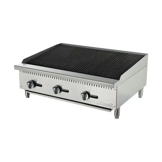 Migali  36 in. Competitor Series Countertop Radiant Charbroiler, Stainless Steel