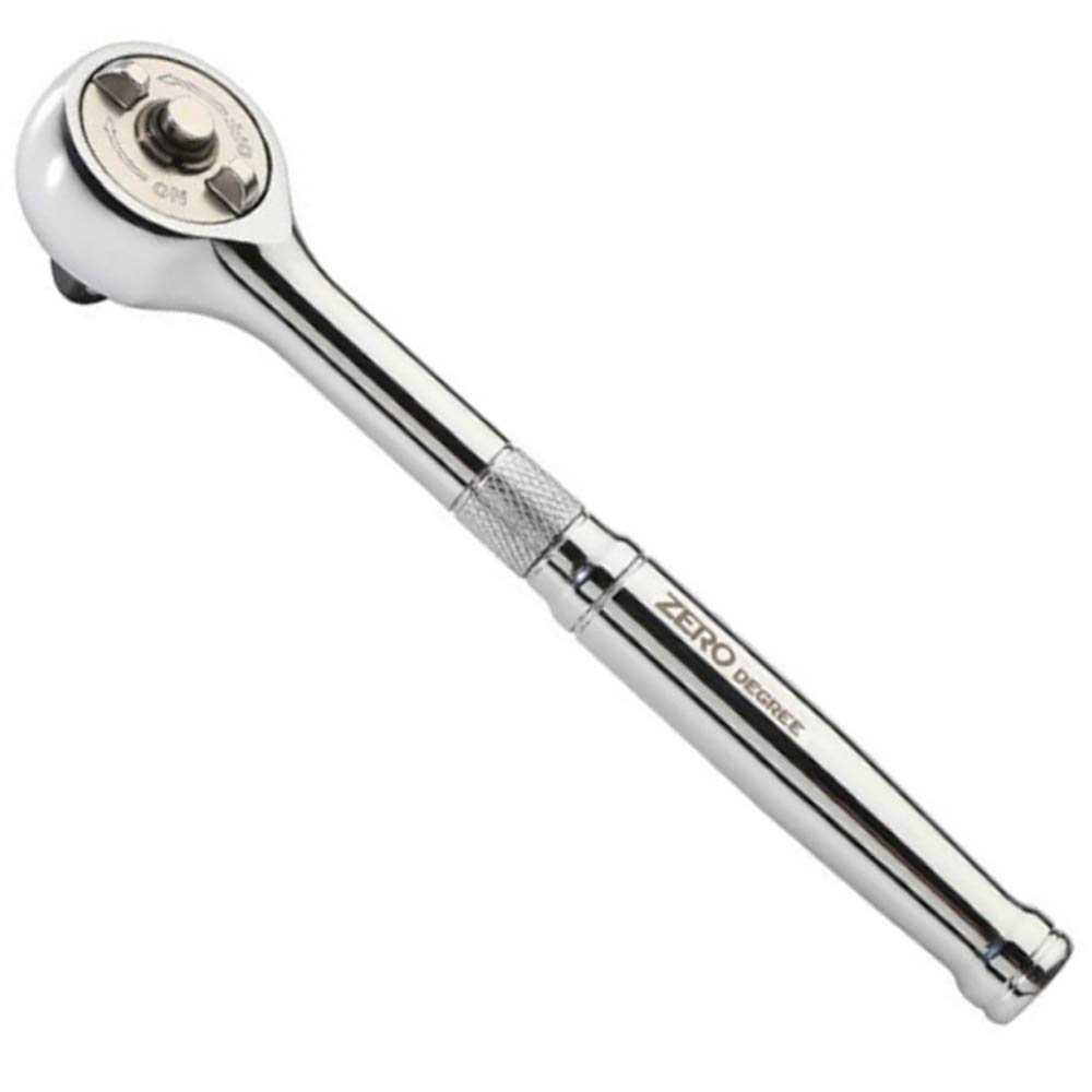 Zero Degree 1/4 Drive Gearless Ratchet with Socket Quick Release