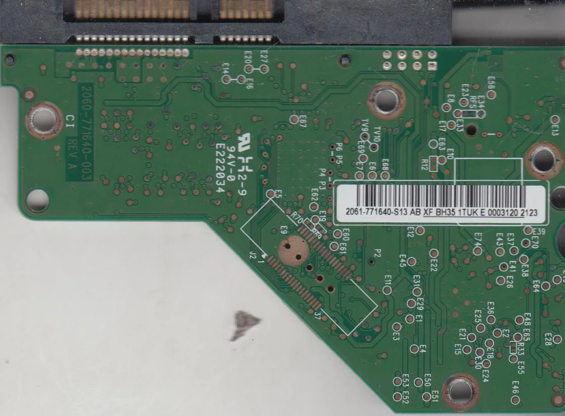 WD2500AAKX-753CA1, 2061-771640-S13 AB, WD SATA 3.5 PCB
