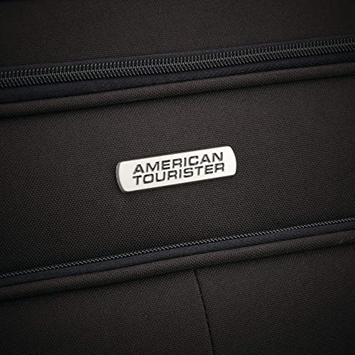 American Tourister Pop Max Softside Luggage with Spinner Wheels, Purple, 3-Piece Set (21/25/29)