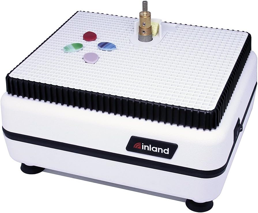 Inland Craft WizCG Glass Grinder, Stained Glass Grinder Machine, Precision, Power & Versatility for Stained Glass Edging & Drilling, Essential Stained Glass Tools, Includes 2 Diamond Grinding Bits