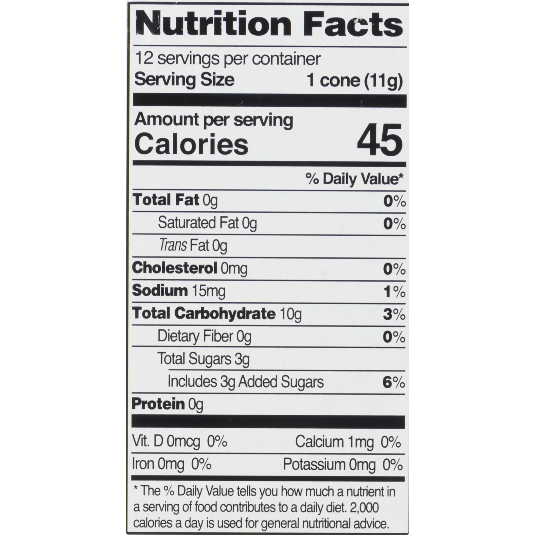 Let's Do Gluten Free Sugar Cones, 4.6 Oz, 12 Ct