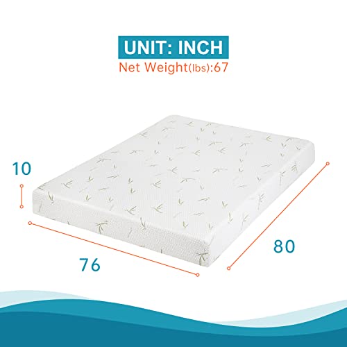 BestMassage Mattress 5 Inch Gel Memory Foam Mattress/Twin Mattress/Cooling Gel Infusion/CertiPUR-US Certified/Comfy Support,White