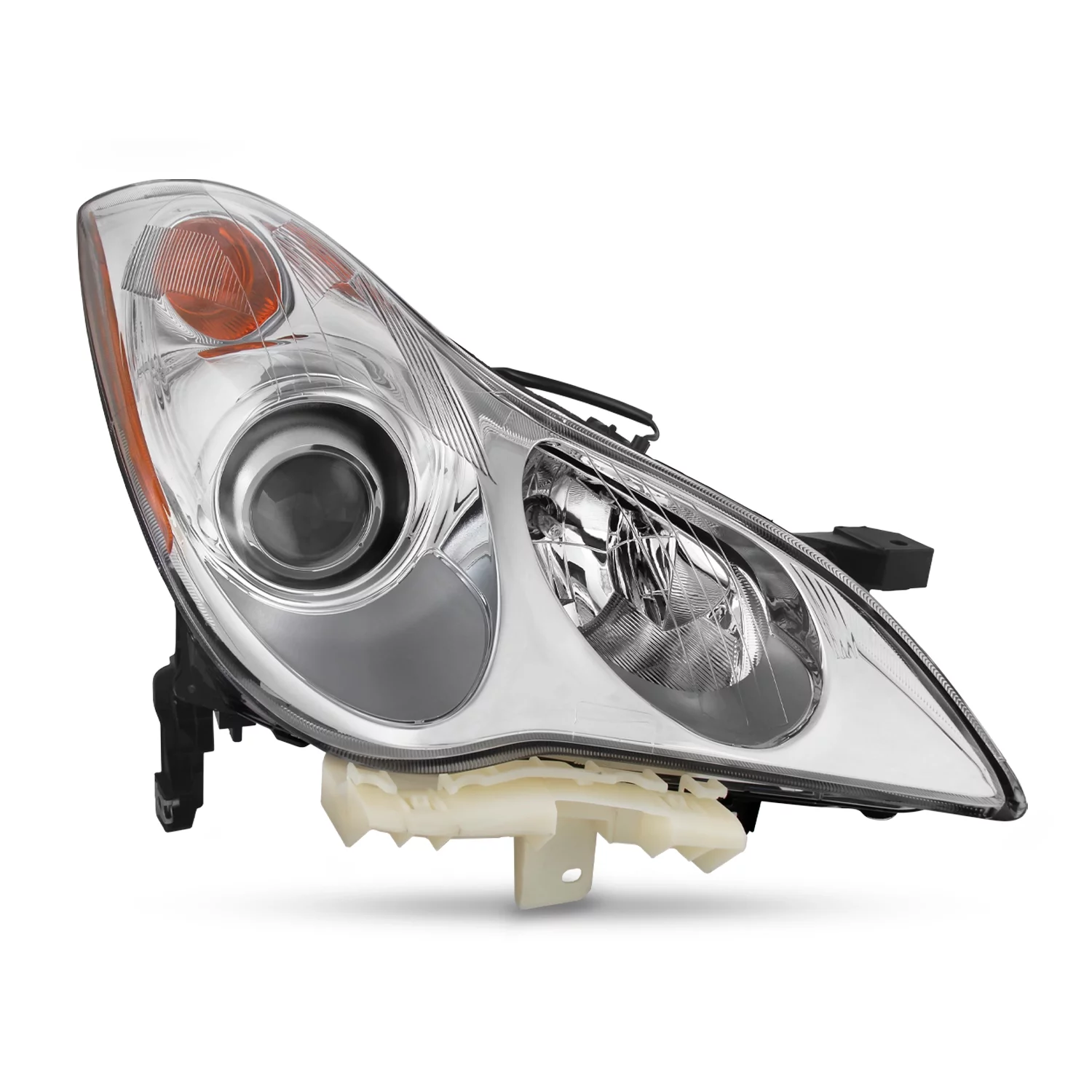 AKKON - Fits 2008-2012 Infiniti EX35 2014-2017 QX50 [HID/Xenon Type] Projector Chrome Headlight Passenger Right w/AFS