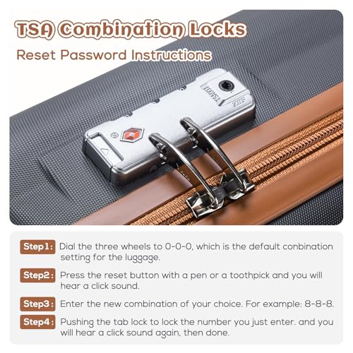 imiomo 20 Inch Expandable Carry on Luggage Sets with Spinner Wheels, Hard Shell Lightweight Rolling Travel Carry-on Suitcase with TSA Lock, Black