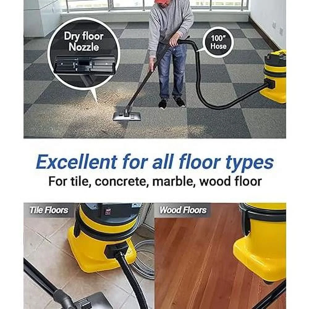 Wild Wet Dry Canister Vacuum & Window Blind Cleaner 4 Gal