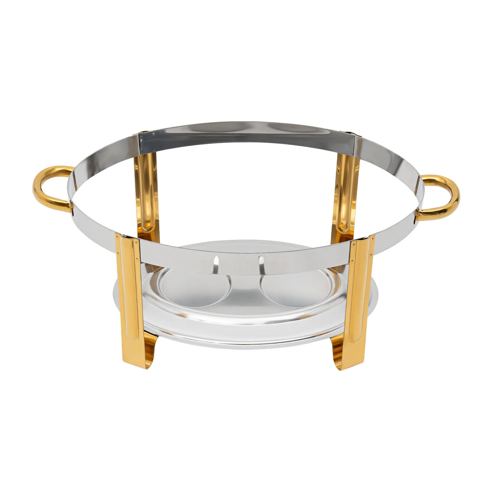 5.5L Stainless Steel Chafing Dish Buffet Set Oval Round Chafer BBQ Party W/ Lid